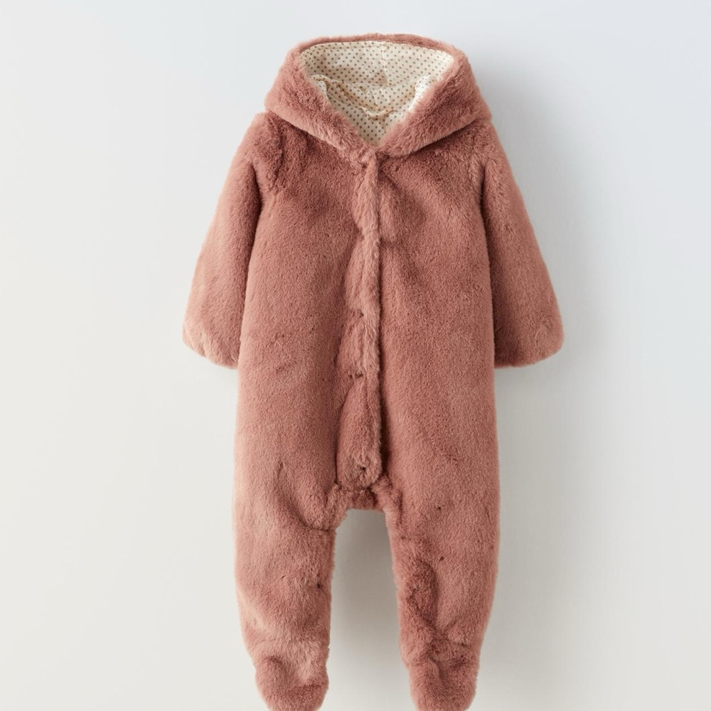 Zara fur romper